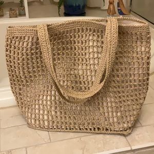 Madewell Medium Transport Tote Straw Edition - NWT